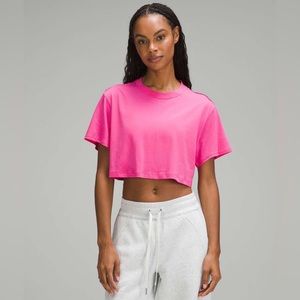 Lululemon All Yours Cropped T-Shirt Pink